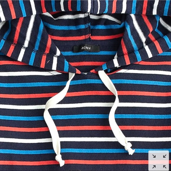 J. Crew Wide-sleeve Hoodie In Stripe Mariner Cloth - Picture 5 of 9
